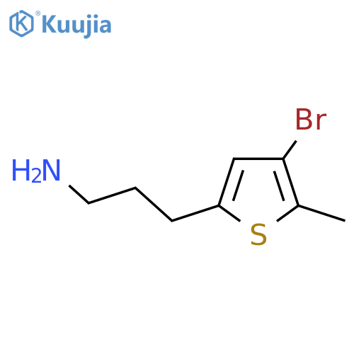 3-(4-bromo-5-methylthiophen-2-yl)propan-1-amine structure
