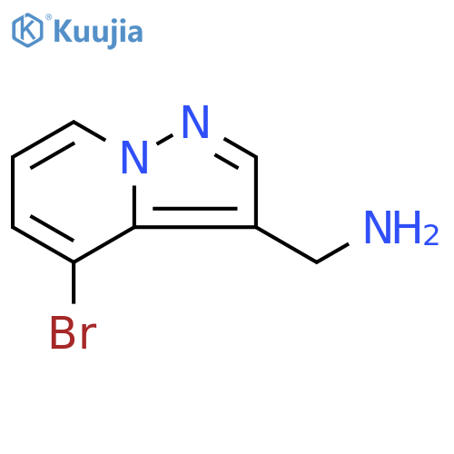 C-(4-Bromo-pyrazolo[1,5-a]pyridin-3-yl)-methylamine structure