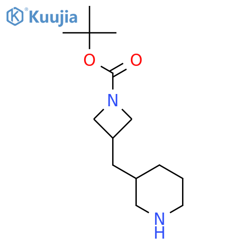tert-butyl 3-(piperidin-3-yl)methylazetidine-1-carboxylate structure