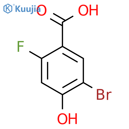 5-Bromo-2-fluoro-4-hydroxybenzoic acid structure