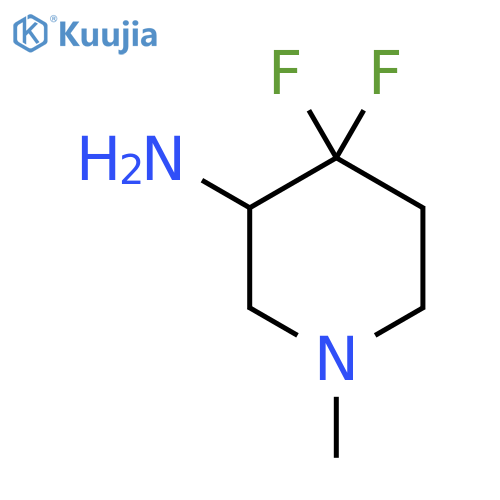 4,4-difluoro-1-methyl-piperidin-3-amine structure