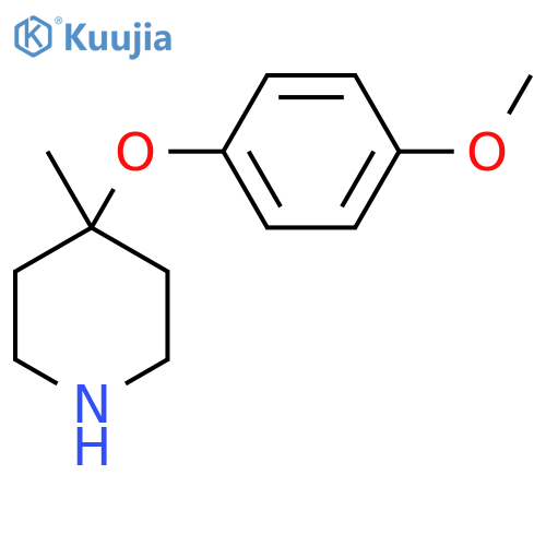 4-(4-methoxyphenoxy)-4-methylpiperidine structure