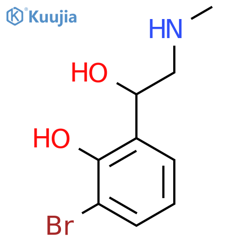 2-bromo-6-1-hydroxy-2-(methylamino)ethylphenol structure
