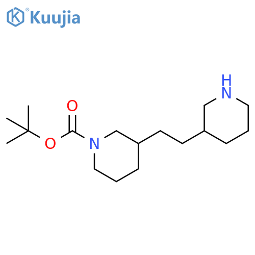 tert-butyl 3-2-(piperidin-3-yl)ethylpiperidine-1-carboxylate structure