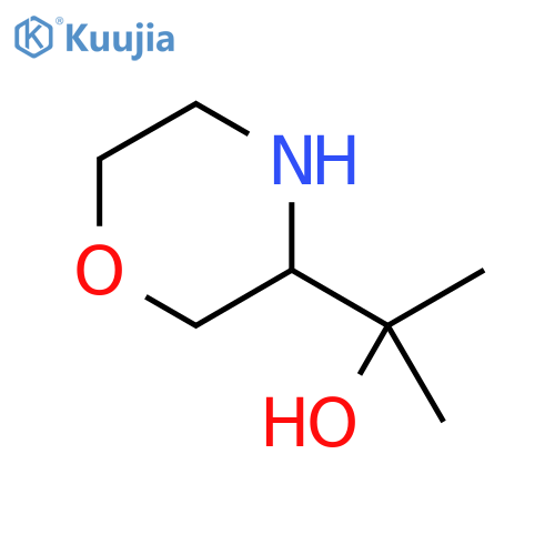 2-(morpholin-3-yl)propan-2-ol structure