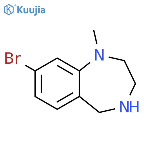 8-bromo-1-methyl-2,3,4,5-tetrahydro-1H-1,4-benzodiazepine structure