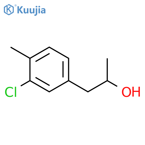 1-(3-chloro-4-methylphenyl)propan-2-ol structure