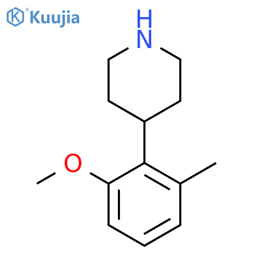 4-(2-methoxy-6-methylphenyl)piperidine structure