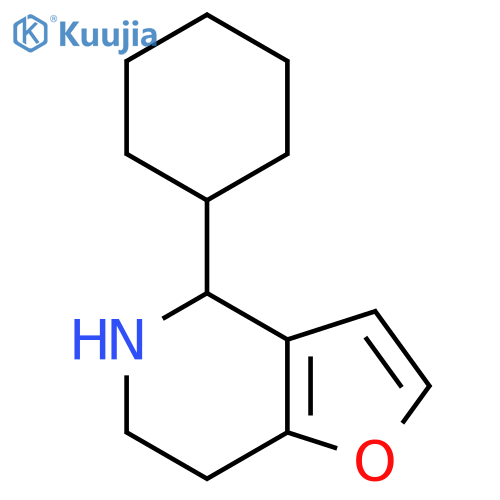 4-cyclohexyl-4H,5H,6H,7H-furo3,2-cpyridine structure