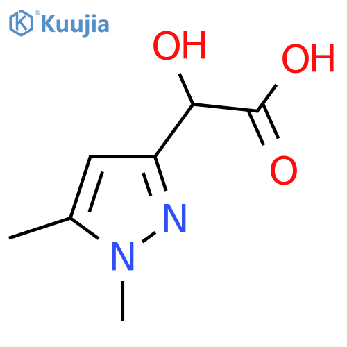 2-(1,5-dimethyl-1H-pyrazol-3-yl)-2-hydroxyacetic acid structure