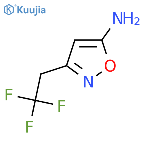 3-(2,2,2-trifluoroethyl)-1,2-oxazol-5-amine structure