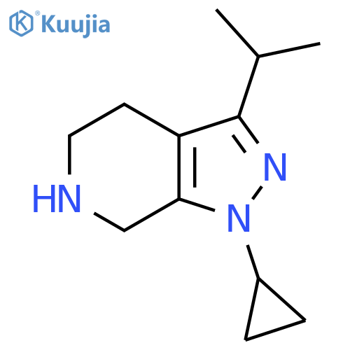 1-cyclopropyl-3-(propan-2-yl)-1H,4H,5H,6H,7H-pyrazolo3,4-cpyridine structure