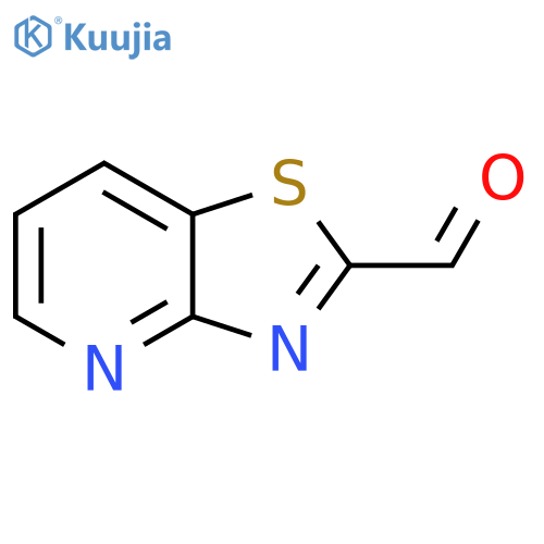 1,3thiazolo4,5-bpyridine-2-carbaldehyde structure