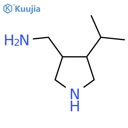 [4-(Propan-2-yl)pyrrolidin-3-yl]methanamine structure