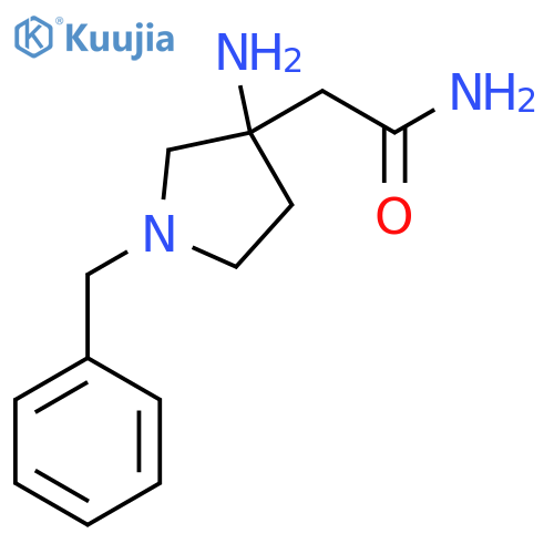 2-(3-Amino-1-benzylpyrrolidin-3-yl)acetamide structure