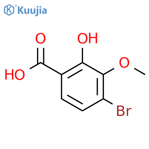 4-Bromo-2-hydroxy-3-methoxybenzoic acid structure