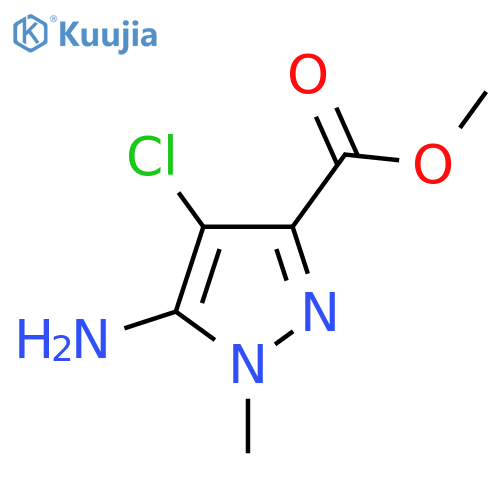 Methyl 5-amino-4-chloro-1-methyl-1H-pyrazole-3-carboxylate structure