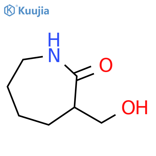 3-(hydroxymethyl)azepan-2-one structure