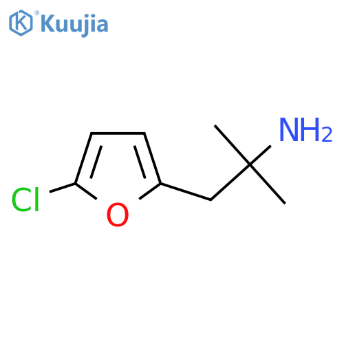 1-(5-chlorofuran-2-yl)-2-methylpropan-2-amine structure