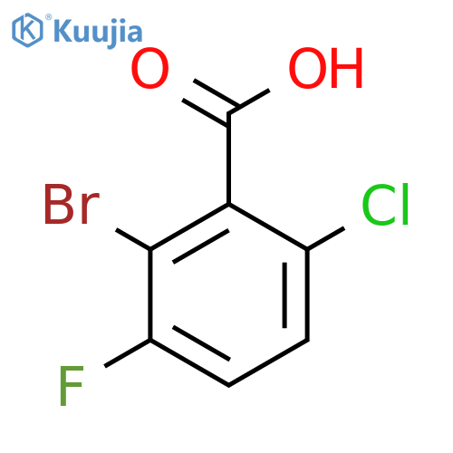 2-Bromo-6-chloro-3-fluorobenzoic acid structure