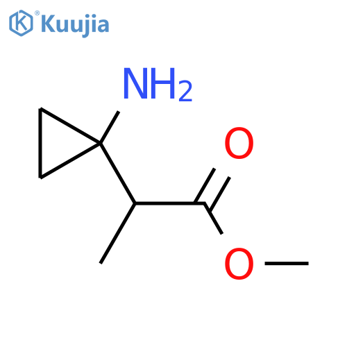 methyl 2-(1-aminocyclopropyl)propanoate structure