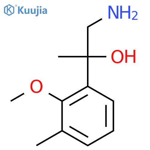 1-amino-2-(2-methoxy-3-methylphenyl)propan-2-ol structure