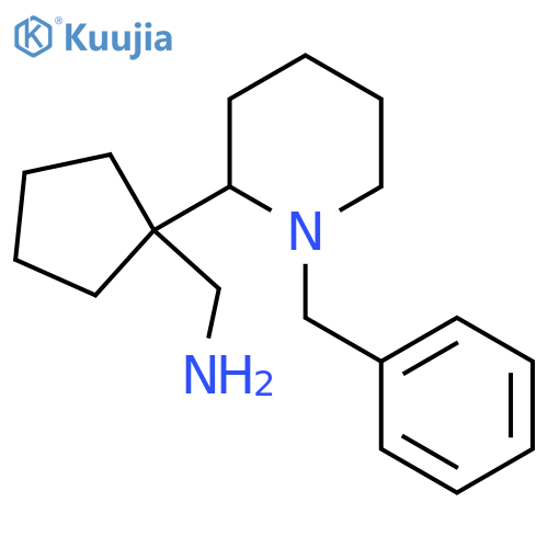 1-(1-benzylpiperidin-2-yl)cyclopentylmethanamine structure