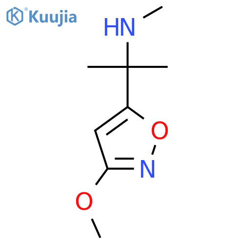 2-(3-methoxy-1,2-oxazol-5-yl)propan-2-yl(methyl)amine structure