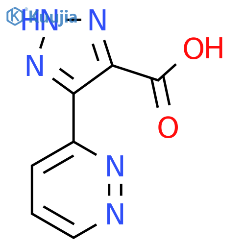 5-(pyridazin-3-yl)-1H-1,2,3-triazole-4-carboxylic acid structure