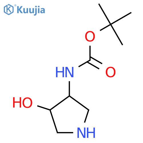 (4-Hydroxy-pyrrolidin-3-yl)-carbamic acid tert-butyl ester structure