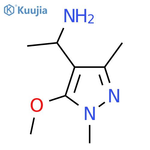 1-(5-methoxy-1,3-dimethyl-1H-pyrazol-4-yl)ethan-1-amine structure