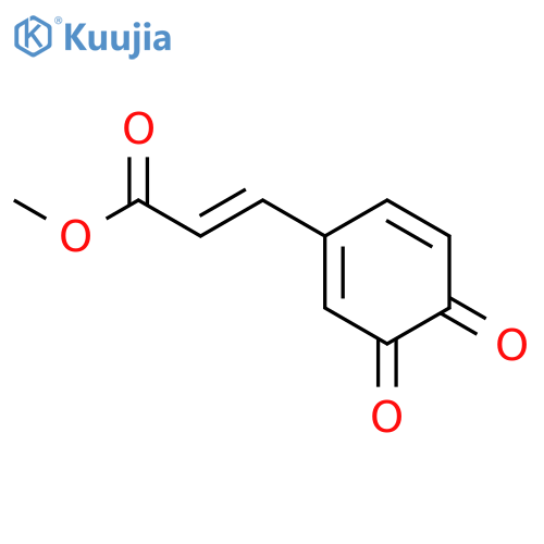 2-Propenoic acid, 3-(3,4-dioxo-1,5-cyclohexadien-1-yl)-, methyl ester structure