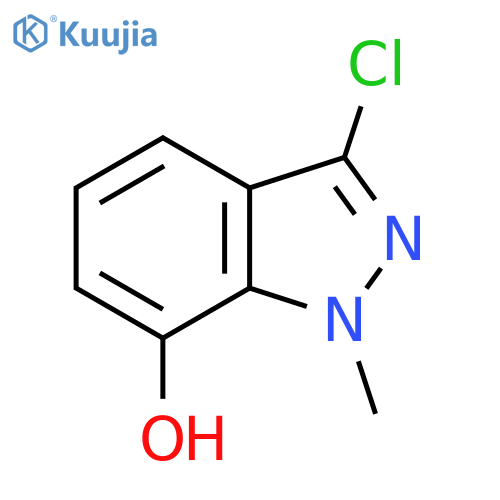 3-Chloro-1-methyl-1H-indazol-7-ol structure