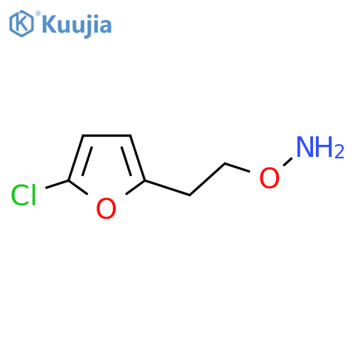 O-2-(5-chlorofuran-2-yl)ethylhydroxylamine structure