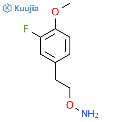 O-2-(3-fluoro-4-methoxyphenyl)ethylhydroxylamine structure