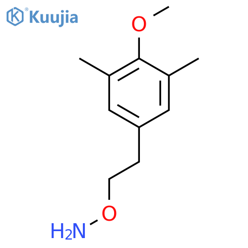 O-2-(4-methoxy-3,5-dimethylphenyl)ethylhydroxylamine structure