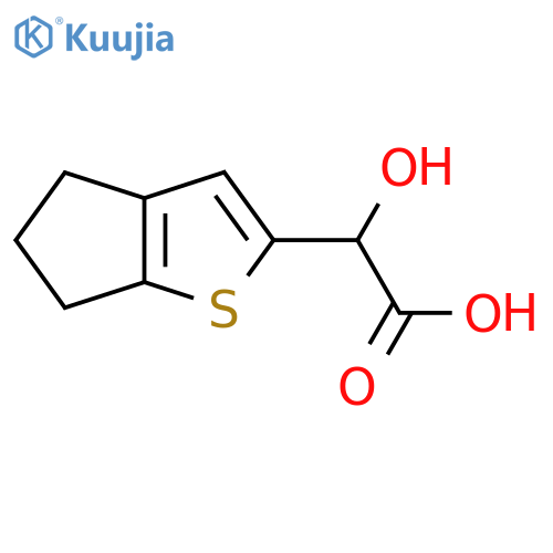 2-{4H,5H,6H-cyclopentabthiophen-2-yl}-2-hydroxyacetic acid structure