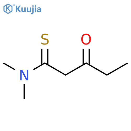 Pentanethioamide,N,N-dimethyl-3-oxo- structure