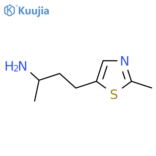 4-(2-methyl-1,3-thiazol-5-yl)butan-2-amine structure