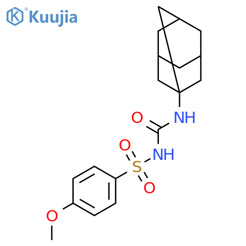 1-(1-adamantyl)-3-(4-methoxyphenyl)sulfonylurea structure