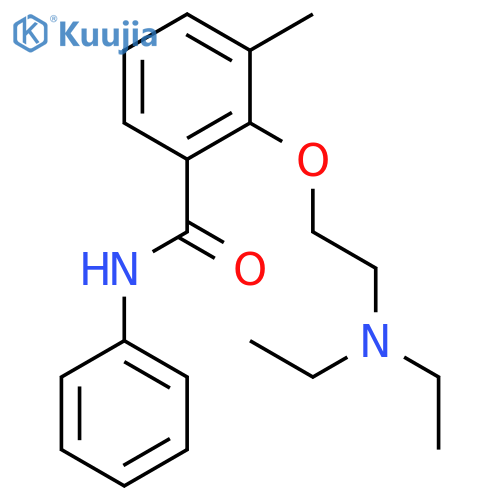 2-[2-(diethylamino)ethoxy]-3-methyl-N-phenylbenzamide structure
