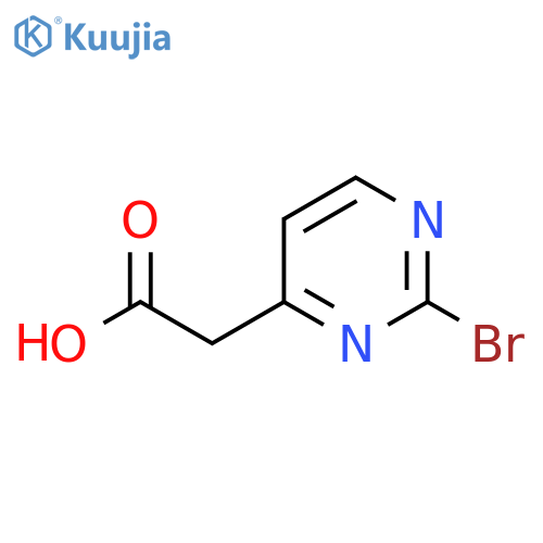 2-(2-Bromopyrimidin-4-yl)acetic acid structure
