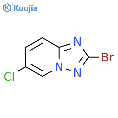 2-Bromo-6-chloro-1,2,4triazolo1,5-apyridine structure