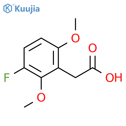 2-(3-fluoro-2,6-dimethoxyphenyl)acetic acid structure