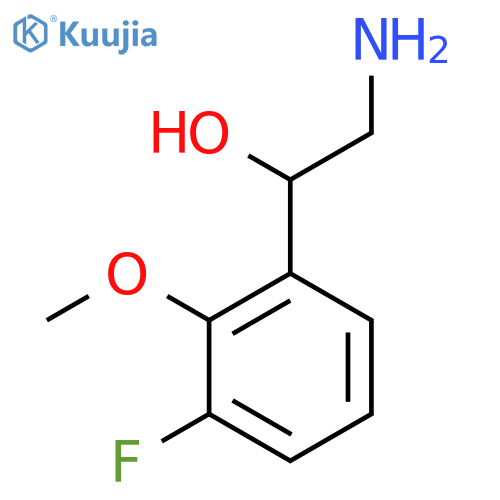 2-amino-1-(3-fluoro-2-methoxyphenyl)ethan-1-ol structure