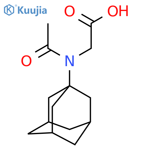 2-N-(adamantan-1-yl)acetamidoacetic acid structure