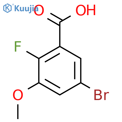 5-bromo-2-fluoro-3-methoxy-benzoic acid structure