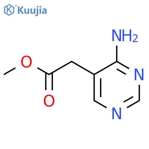 Methyl 2-(4-aminopyrimidin-5-yl)acetate structure