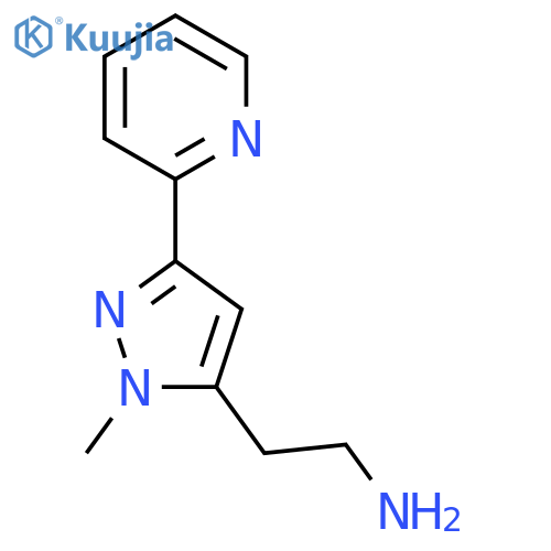 2-(1-methyl-3-(pyridin-2-yl)-1H-pyrazol-5-yl)ethan-1-amine structure