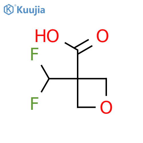 3-(Difluoromethyl)oxetane-3-carboxylic acid structure